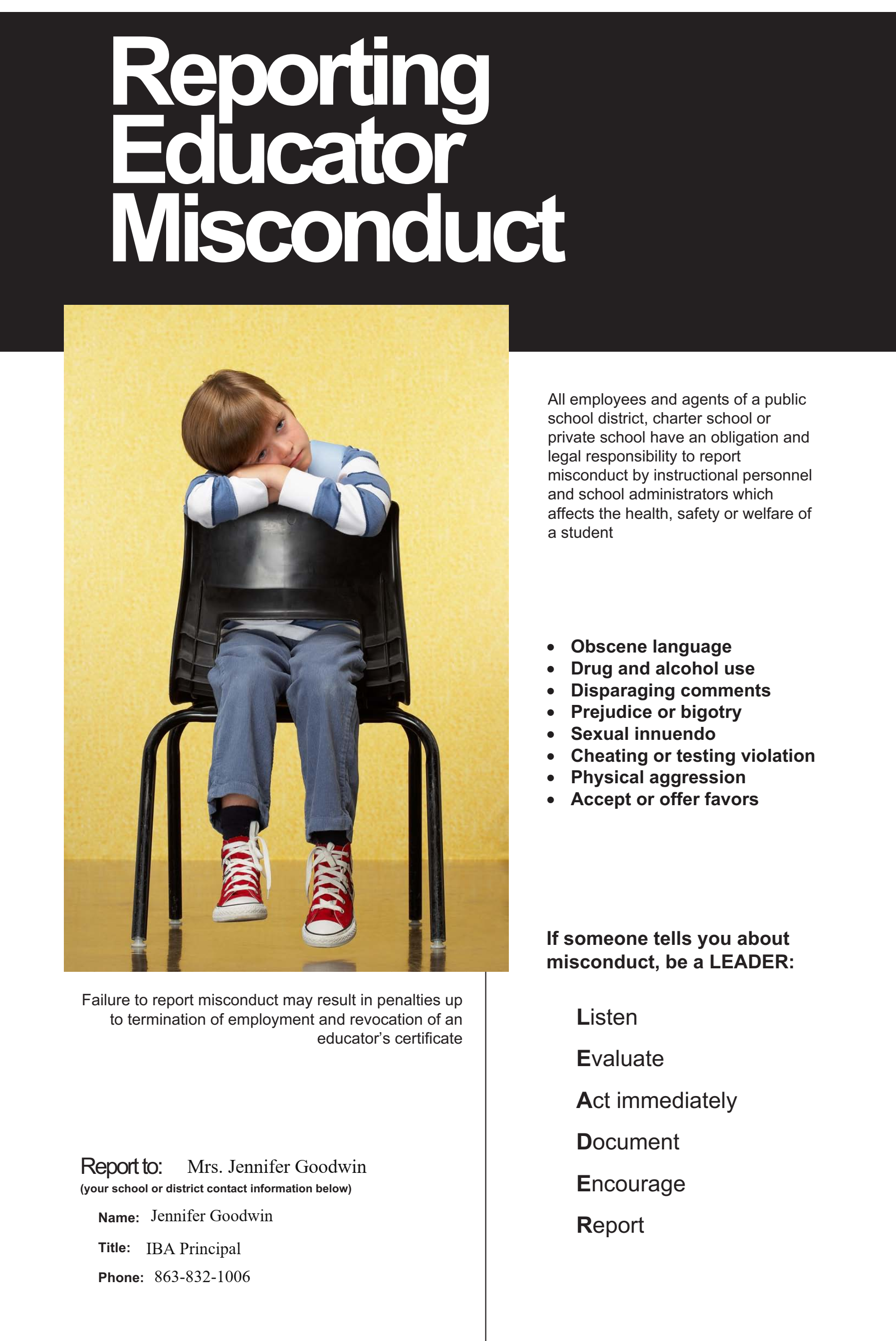 Misconduct Misconduct